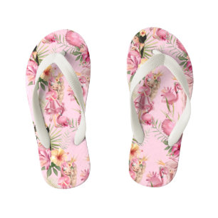 Aardige Meisjes En Flamingo's Kinder Teenslippers