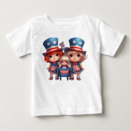 AARDIGE MEISJES GEKLEED IN ROOD WIT BLauw