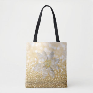 Aardige meisjesachtige, madeliefje, glinsterend, b tote bag