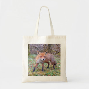 Aardige Mooie Rode Vos Bosdier Illustratie Tote Bag