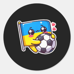 Aardige Oekraïense Bynner-fan Oekraïense vlag Scha Ronde Sticker
