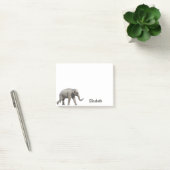 Aardige olifant gepersonaliseerde naam post-it® notes (Kantoor)