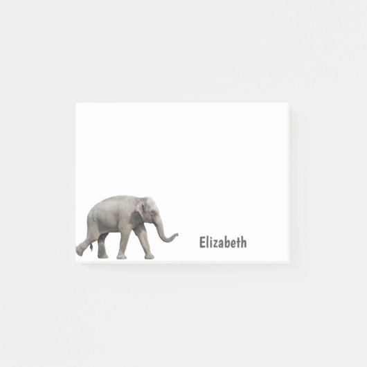 Aardige Olifant Persoonlijke Naam Post-it® Notes (Voorkant)