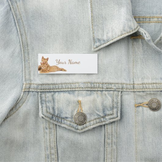 Aardige oranje tabby katten Kittens op maat Naamplaatje (In situ)