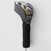 Aardige panda beer die bamboe eet persoonlijk golfheadcover (Schuin)