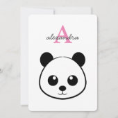 Aardige Panda Beer Feest Uitnodiging – Persoonlijk (Voorkant)
