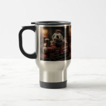 Aardige Pandabeeldje op een Klassieke Speelgoedtre