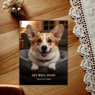Aardige Pembroke Welsh Corgi Beterschap Briefkaart