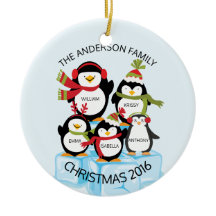 AARDIGE Persoonlijke Familie Van 5 Pinguïns Kerstm