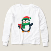 Aardige pinguïn gekleed voor Kerstmis (Voorkant)