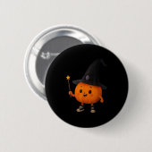 Aardige Pompoen Tovenaar  Ronde Button 5,7 Cm (Voorkant /achterkant)