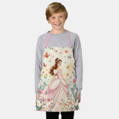 Aardige prinses met vlinders schort (Gedragen)