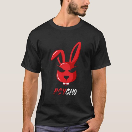 Aardige Psycho Rare Kabouter Konijn T-shirt (Voorkant)