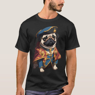 Aardige Pug Priester Genezer Illustratie - Fantasi T-shirt