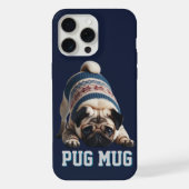 Aardige Pug - Wat een bek! iPhone Hoesje (Achterkant)