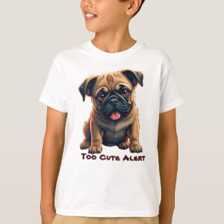 Aardige Puginillustratie T-shirt