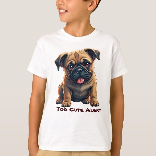 Aardige Puginillustratie T-shirt (Voorkant)
