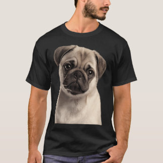 Aardige Pugspeen voor liefhebbers van cute pug pup T-shirt