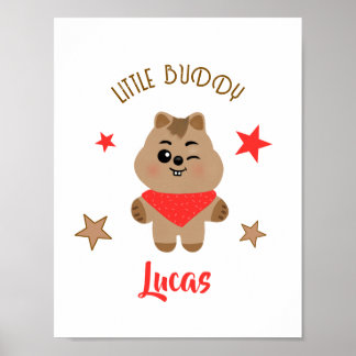 Aardige Quokka Kleine Vriend Gepersonaliseerd Ontw Poster