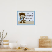 Aardige Rockstar/Aap Rocker Poster/Print Poster (Keuken)