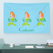 Aardige roodharige zeemeermin Thunder_Cove Spandoek (Beurs)