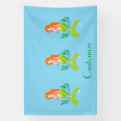 Aardige roodharige zeemeermin Thunder_Cove Spandoek (Verticaal)