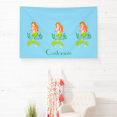 Aardige roodharige zeemeermin Thunder_Cove Spandoek (Insitu)
