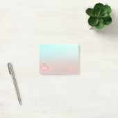 Aardige Roze Flamingo's Verliefd Ombre Post-it® Notes (Kantoor)