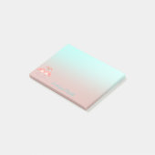 Aardige Roze Flamingo's Verliefd Ombre Post-it® Notes (Schuin)
