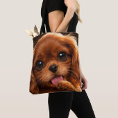 Aardige Ruby Cavalier Spaniel Tote Bag (Dichtbij)