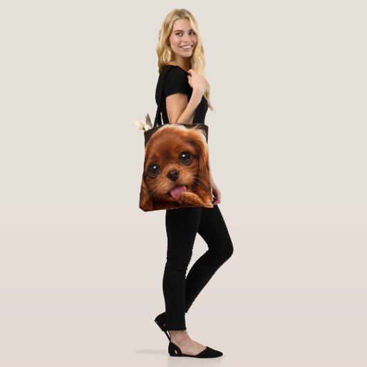 Aardige Ruby Cavalier Spaniel Tote Bag (Op model)