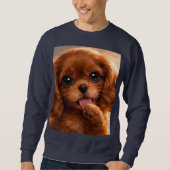Aardige Ruby Cavalier Spaniel Trui (Voorkant)