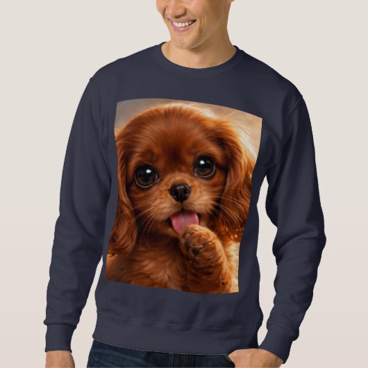 Aardige Ruby Cavalier Spaniel Trui (Voorkant)