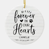 Aardige Rustieke Boerderij Huisdier Herdenking Fot Keramisch Ornament (Voorkant)