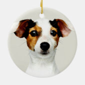 Aardige Rustieke Boerderij Huisdier Herdenking Fot Keramisch Ornament (Achterkant)