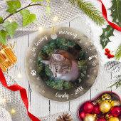 Aardige Rustieke Huisdierherdenking Aangepaste Fot Keramisch Ornament