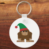 Aardige Sasquatch Kerst Elf Sleutelhanger (Voorkant)