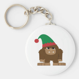 Aardige Sasquatch Kerst Elf Sleutelhanger