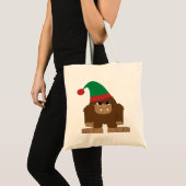 Aardige Sasquatch Kerst Elf Tote Bag (Voorkant (product))