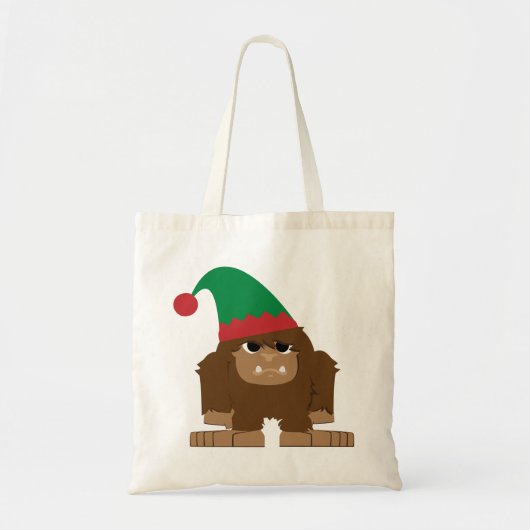Aardige Sasquatch Kerst Elf Tote Bag (Voorkant)