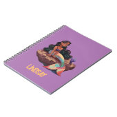 Aardige Schattige Elegante Zeemeermin met Kinderna Notitieboek (Linkerzijde)