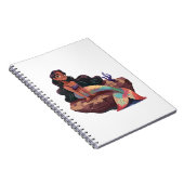 Aardige Schattige Elegante Zeemeermin Notitieboek (Rechterzijde)