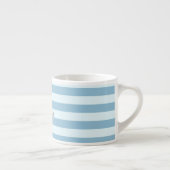 Aardige scheepsanker op lichtblauwe strepen espresso kop (Rechts)