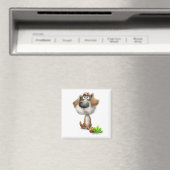 Aardige schuldbewuste ruige hond cartoon magneet (Insitu (Vaatwasser))