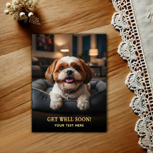 Aardige Shih Tzu Beterschap Ansichtkaart Briefkaart