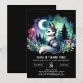 Aardige Simpele Wolf Verjaardag Kaart (Voorkant / Achterkant)