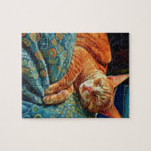 Aardige Slaande Kattenkat  Legpuzzel (Horizontaal)