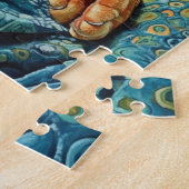Aardige Slaande Kattenkat  Legpuzzel (Zijkant)