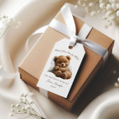 Aardige Slaap Teddybeer Dank Je Gift Tag Cadeaulabel