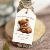 Aardige Slaap Teddybeer Dank Je Gift Tag Cadeaulabel
